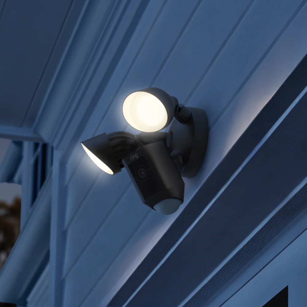 Ring Floodlight Cam Wired Plus - Smart Security Video Camera with 2 Motion-Activated LED Floodlights, 2-Way Talk, Color Night Vision, Black Ring Floodlight Cam Wired Plus - Smart Security Video Camera with 2 Motion-Activated LED Floodlights, 2-Way Talk, Color Night Vision, Black - Image 7