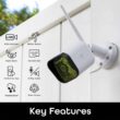 Geeni Hawk 3 Indoor/Outdoor 2-Camera Plug-in Micro Sd Security Camera System