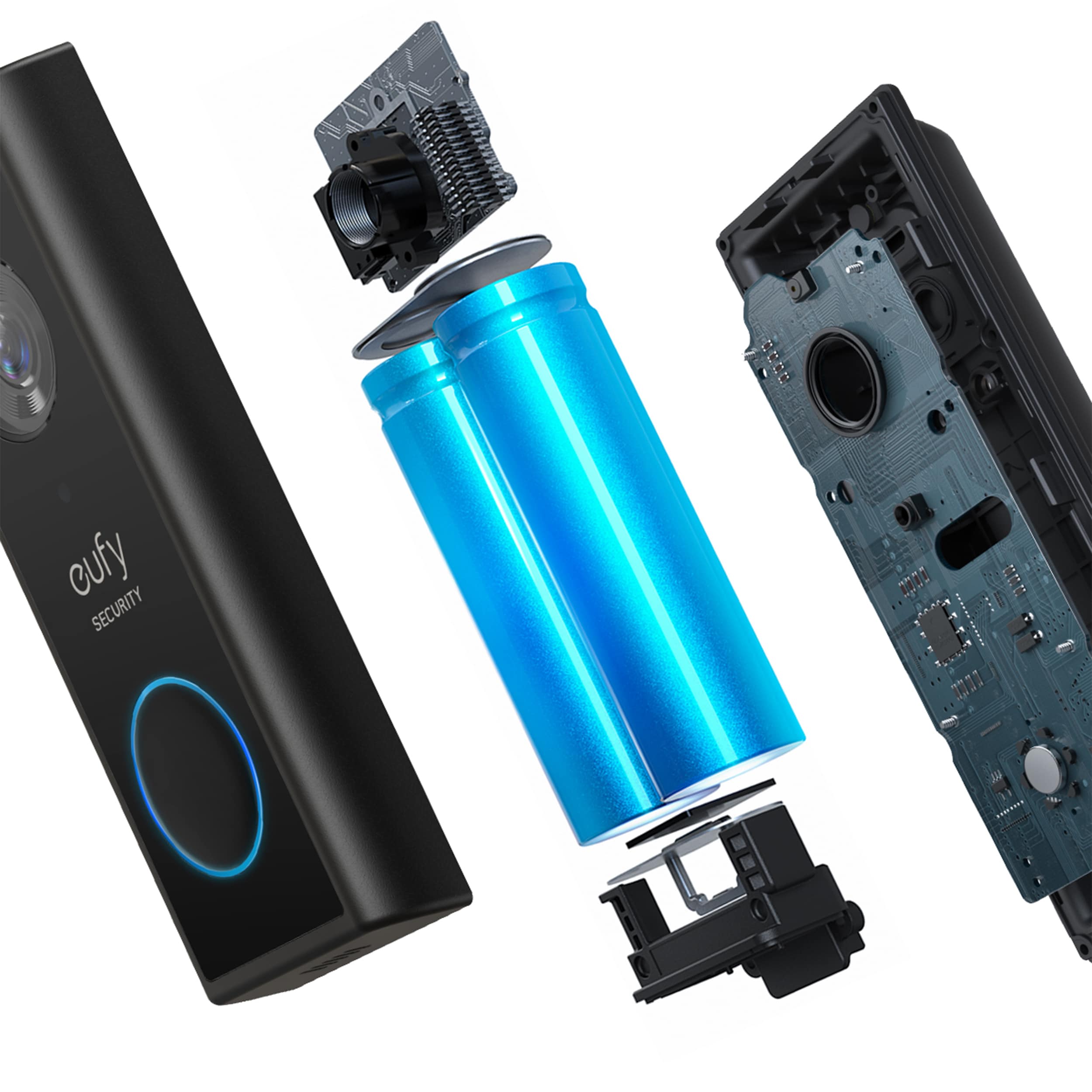 eufy Security Video Doorbell 2K, Battery and Wired add-on Wireless Wi-Fi Compatible Smart Video Doorbell in Black eufy Security Video Doorbell 2K, Battery and Wired add-on Wireless Wi-Fi Compatible Smart Video Doorbell in Black - Image 4