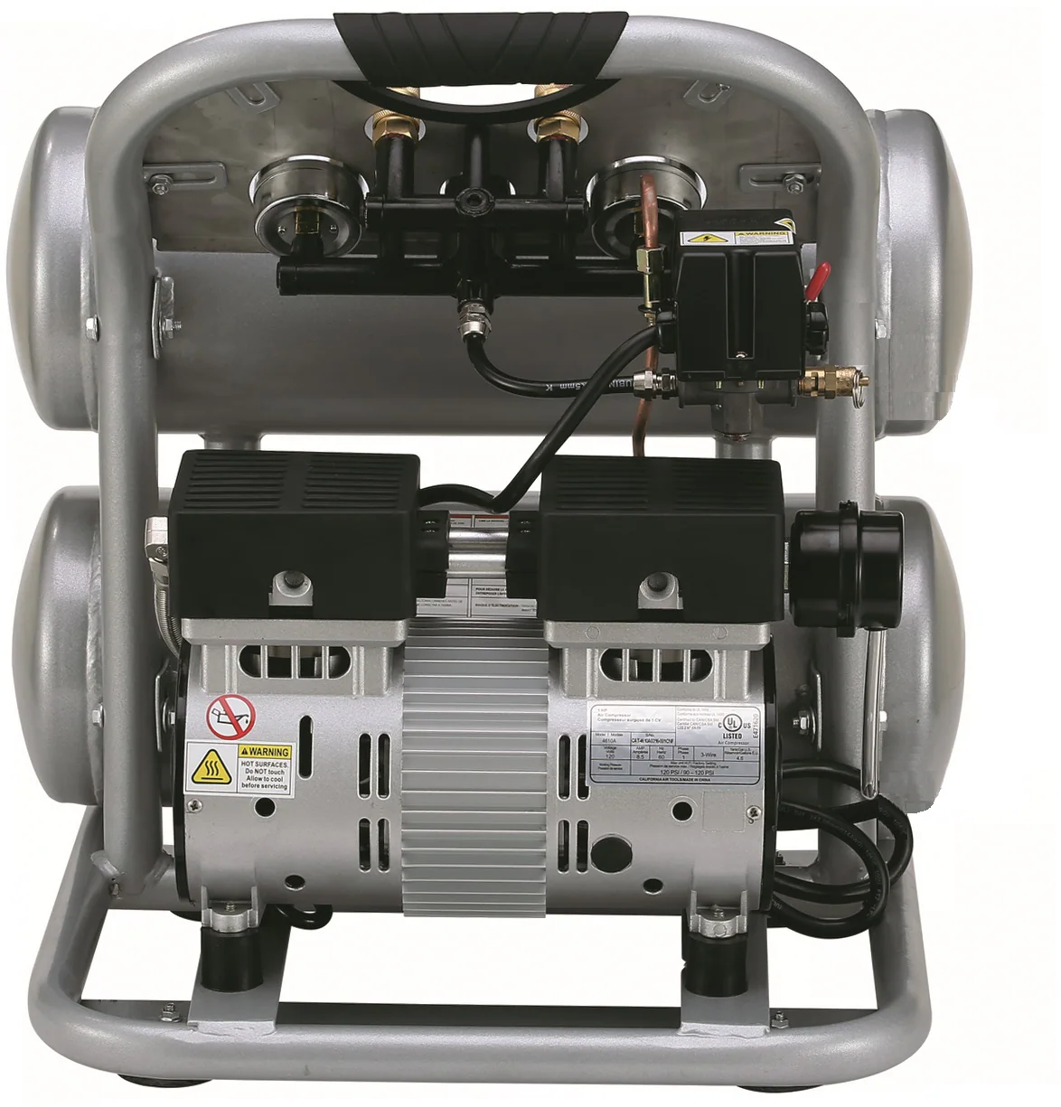 California Air Tools 4.6-Gallon Stationary Electric 120 PSI Twin Stack Air Compressor California Air Tools 4.6-Gallon Stationary Electric 120 PSI Twin Stack Air Compressor - Image 3