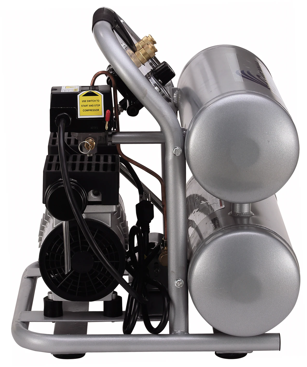 California Air Tools 4.6-Gallon Stationary Electric 120 PSI Twin Stack Air Compressor California Air Tools 4.6-Gallon Stationary Electric 120 PSI Twin Stack Air Compressor - Image 2