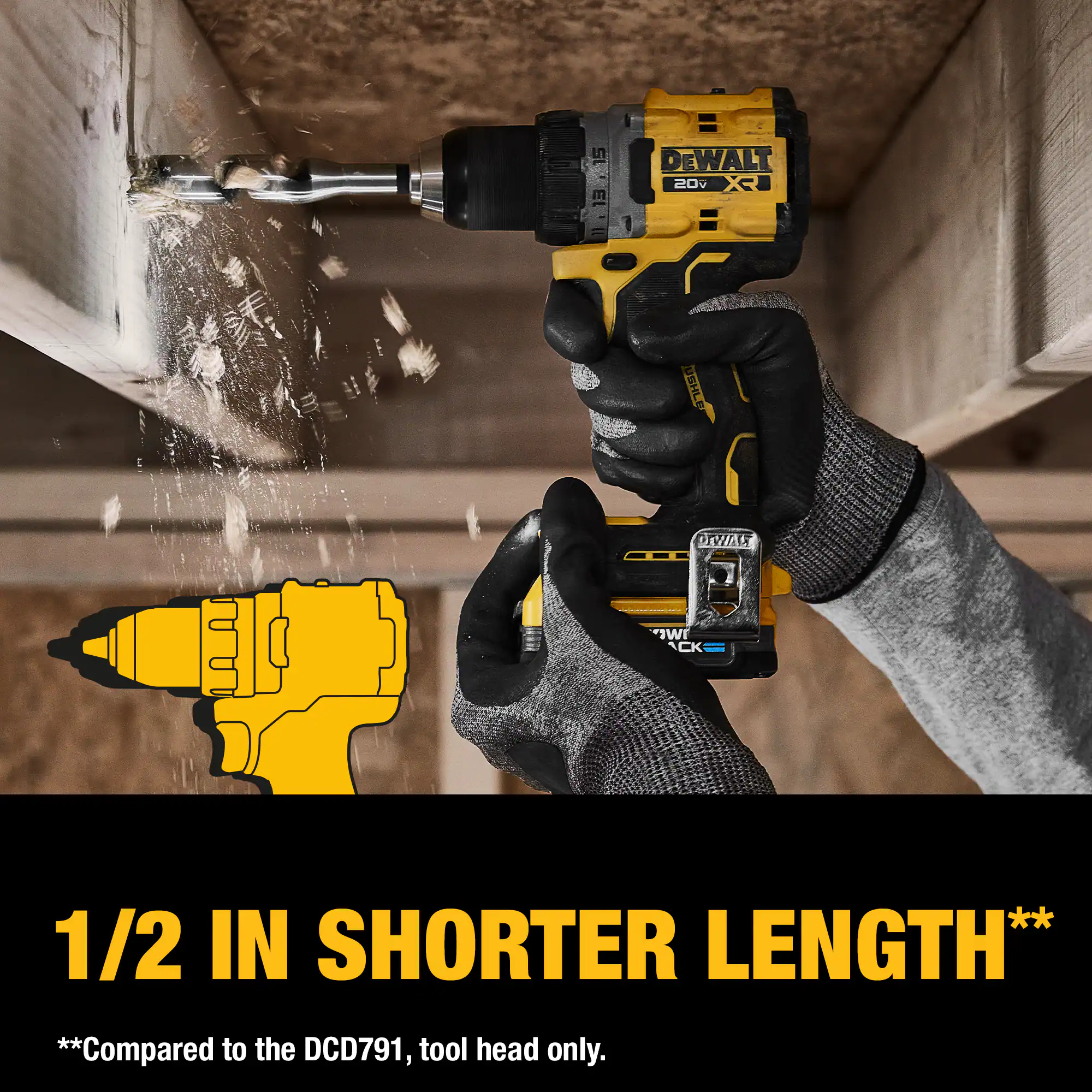 DEWALT XR 20-volt Max 1/2-in Keyless Brushless Cordless Drill (2-Batteries Included, Charger Included and Soft Bag included) DEWALT XR 20-volt Max 1/2-in Keyless Brushless Cordless Drill (2-Batteries Included, Charger Included and Soft Bag included) - Image 14