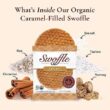 Gluten Free Organic Stroopwafels by Swoffle, Caramel Filled & French Vanilla, (12) Individually Wrapped Waffles, (6) of Each Flavor, 1.16oz Wafers