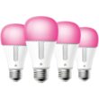 Kasa Smart Light Bulbs, 1000 Lumens High Brightness, 16M Color Changing, Dimmable Smart WiFi Light Bulb, A19, KL135(4-Pack)