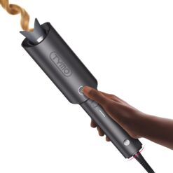 TYMO Automatic Rotating Curling Iron - TYMO CURLPRO Beach Waves 1 Inch Curling Wand, Metallic Gray