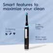 Oral-B iO Deep Clean Rechargeable Electric Powered Toothbrush, White with iO Series 3 Limited, 2 Brush Heads and Travel Case