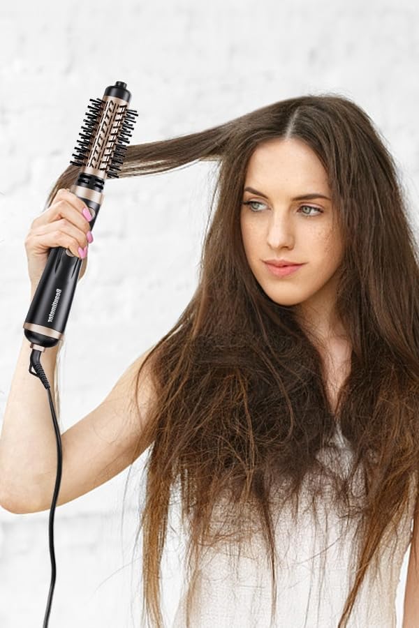 Beautimeter 3-in-1 Hot Air Styler: Rotating Blow Dryer Brush with 2-Inch and 1.5-Inch Brushes Beautimeter 3-in-1 Hot Air Styler: Rotating Blow Dryer Brush with 2-Inch and 1.5-Inch Brushes - Image 3
