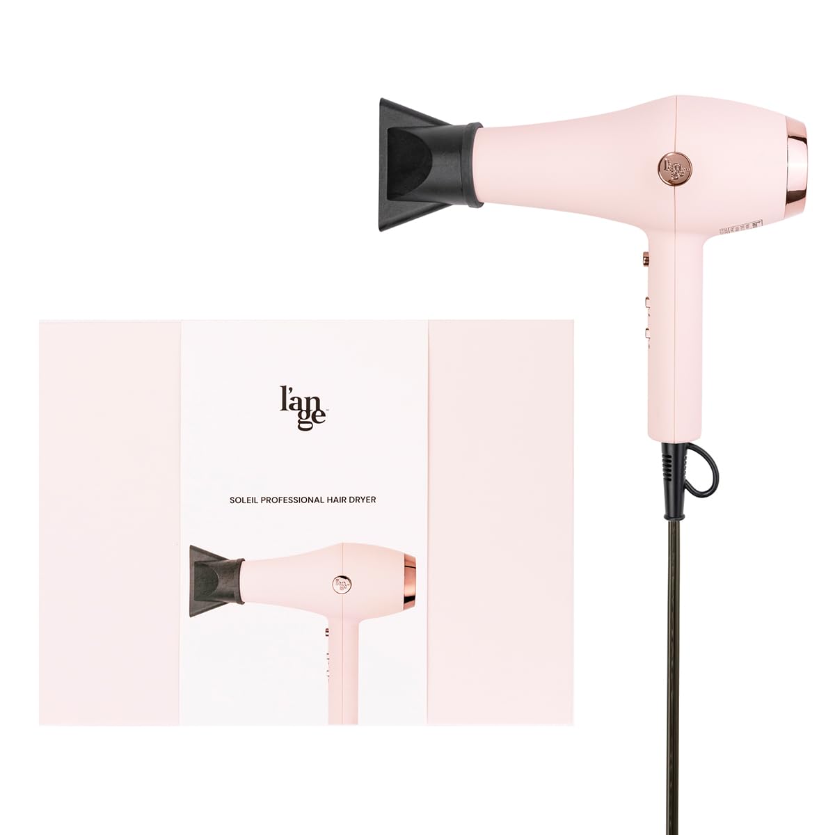L'ANGE HAIR Soleil Professional Hair Dryer, 3 Heat Settings & 2 Airflow Settings, Cool Shot Locks-in Style, (Blush) L'ANGE HAIR Soleil Professional Hair Dryer, 3 Heat Settings & 2 Airflow Settings, Cool Shot Locks-in Style, (Blush) - Image 3