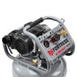 FORTRESS 6 Gallon, 150 PSI Ultra Quiet Oil-Free Pancake Jobsite Air Compressor