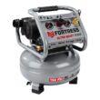 FORTRESS 6 Gallon, 150 PSI Ultra Quiet Oil-Free Pancake Jobsite Air Compressor