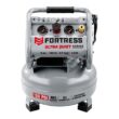 FORTRESS 6 Gallon, 150 PSI Ultra Quiet Oil-Free Pancake Jobsite Air Compressor