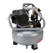 FORTRESS 6 Gallon, 150 PSI Ultra Quiet Oil-Free Pancake Jobsite Air Compressor