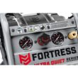 FORTRESS 6 Gallon, 150 PSI Ultra Quiet Oil-Free Pancake Jobsite Air Compressor