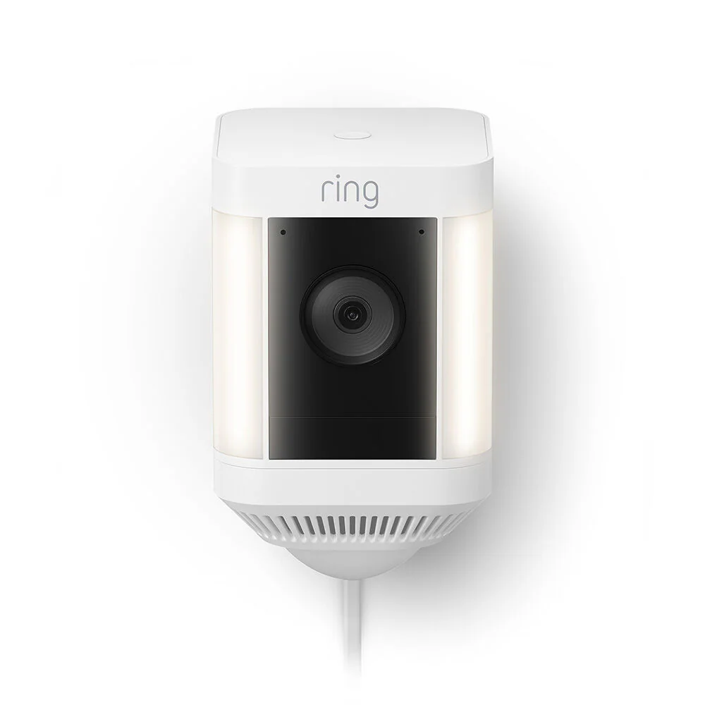 Ring Spotlight Cam Plus, Plug-In - Smart Security Video Camera with 2 Motion-Activated LED Spotlights, 2-Way Talk, Color Night Vision, White Ring Spotlight Cam Plus, Plug-In - Smart Security Video Camera with 2 Motion-Activated LED Spotlights, 2-Way Talk, Color Night Vision, White - Image 4