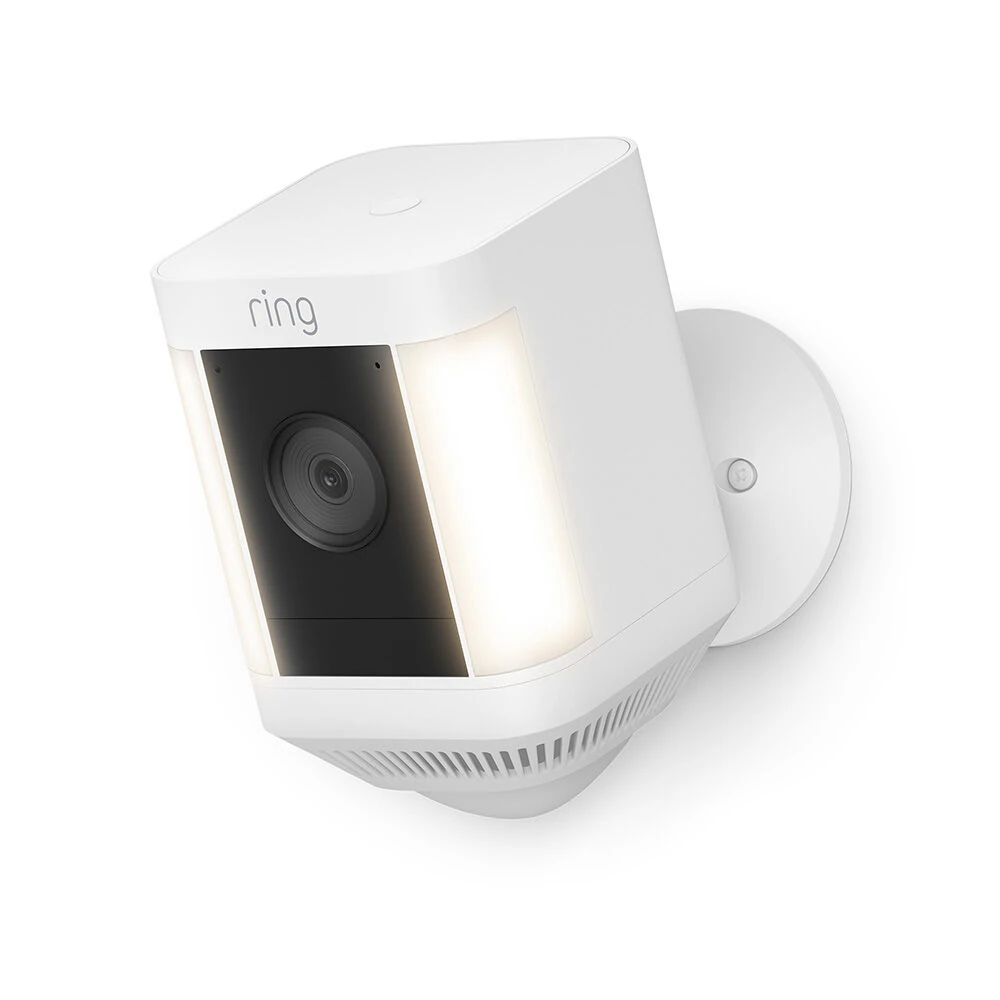 Ring Spotlight Cam Plus, Battery-operated - Smart Security Video Camera with 2 Motion-Activated LED Spotlights, 2-Way Talk, White Ring Spotlight Cam Plus, Battery-operated - Smart Security Video Camera with 2 Motion-Activated LED Spotlights, 2-Way Talk, White