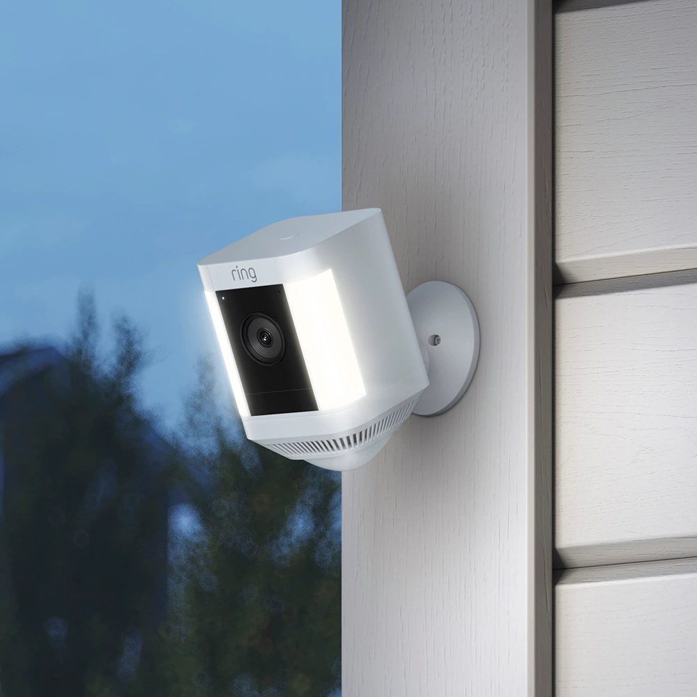 Ring Spotlight Cam Plus, Battery-operated - Smart Security Video Camera with 2 Motion-Activated LED Spotlights, 2-Way Talk, White Ring Spotlight Cam Plus, Battery-operated - Smart Security Video Camera with 2 Motion-Activated LED Spotlights, 2-Way Talk, White - Image 3