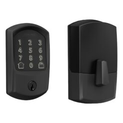 Schlage Encode Greenwich Matte Black Smart Lock Electronic Deadbolt with Wifi Bluetooth Touchscreen Keypad