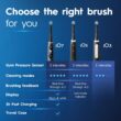 Oral-B iO Deep Clean Rechargeable Electric Powered Toothbrush, White with iO Series 3 Limited, 2 Brush Heads and Travel Case