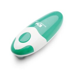 Kitchen Mama Auto Electric Can Opener – Automatic, Hands Free, Smooth Edge, Battery Operated (Teal)