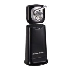Hamilton Beach 2-in-1 Electric Automatic Can Opener for Kitchen with Hands-Free Removable Walking Head, Black (76611F)