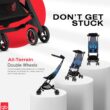 gb Pockit Air All Terrain Ultra Compact Lightweight Travel Stroller with Breathable Fabric in Night Blue