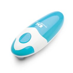 Kitchen Mama Auto Electric Can Opener – Automatic, Hands Free, Smooth Edge, Battery Operated (Sky Blue)