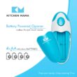 Kitchen Mama Auto Electric Can Opener – Automatic, Hands Free, Smooth Edge, Battery Operated (Sky Blue)