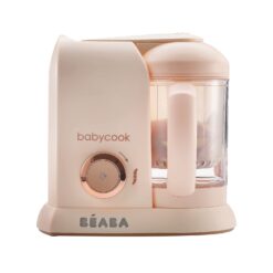 BEABA Babycook Solo 4 in 1 Baby Food Maker, Puree Steamer and Blender for Purees, Grinder with Auto Steam Cooking, Rose Gold