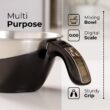 Fradel Digital Kitchen Food Scale with Bowl - 11lb, Grams & Ounces - Removable, Dishwasher-Safe Mixing Bowl - Black