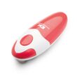 Kitchen Mama Auto Electric Can Opener - Automatic, Hands Free, Smooth Edge, Battery Operated (Red)