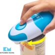 Kitchen Mama Auto Electric Can Opener – Automatic, Hands Free, Smooth Edge, Battery Operated (Sky Blue)