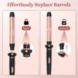 Ufree 5 in 1 Curling Iron with Interchangeable Ceramic Barrels (0.35"-1.25"), Curling Wand Set with Flat Iron Hair Straightener, Women Gifts Ufree 5 in 1 Curling Iron with Interchangeable Ceramic Barrels (0.35"-1.25"), Curling Wand Set with Flat Iron Hair Straightener, Women Gifts