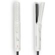 Asani 360° Airflow Styler - 2-in-1 Professional Curling Wand & Hair Straightener - Flat Iron Curler with Cooling Fan, Air Vents (White)