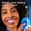 Oral-B iO Series 2 Rechargeable Electric Powered Toothbrush Starter Kit, Night Black with 2 Brush Heads