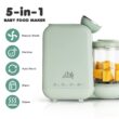 Chefhandy Baby Food Maker, 5 in 1 Baby Food Processor with Steaming Basket, Auto Cooking & Grinding (Green)