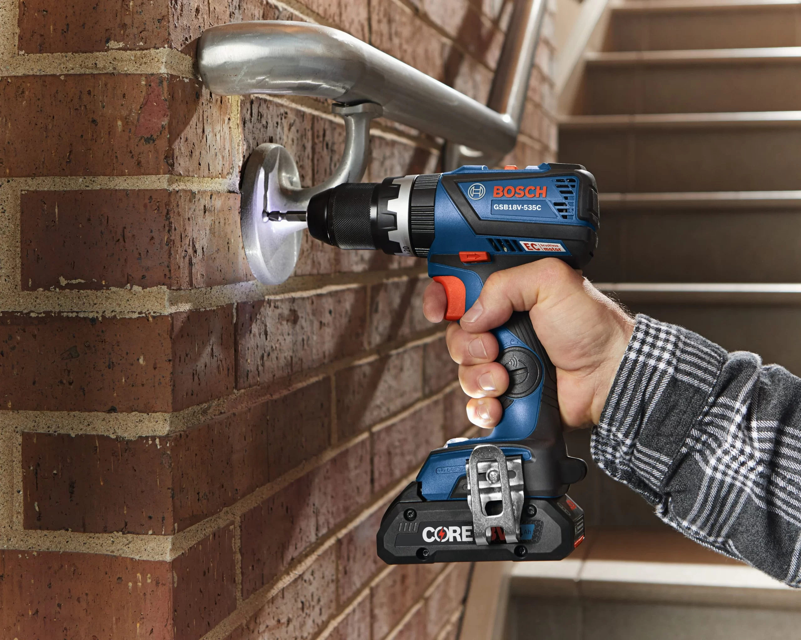 Bosch GSB18V-535CN 18-volt 1/2-in Keyless Brushless Right Angle Cordless Drill Bosch GSB18V-535CN 18-volt 1/2-in Keyless Brushless Right Angle Cordless Drill - Image 4