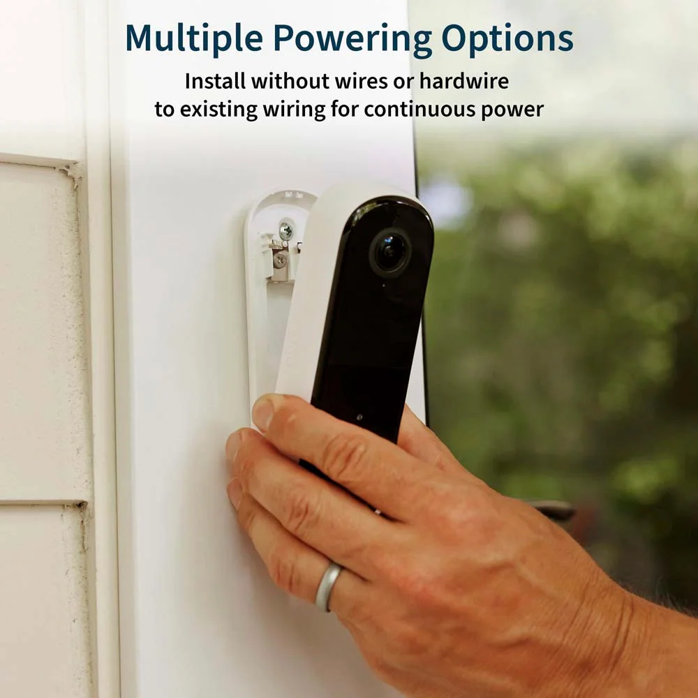 Arlo 2nd Generation Wi-Fi Compatible Smart Video Doorbell in White Arlo 2nd Generation Wi-Fi Compatible Smart Video Doorbell in White - Image 2