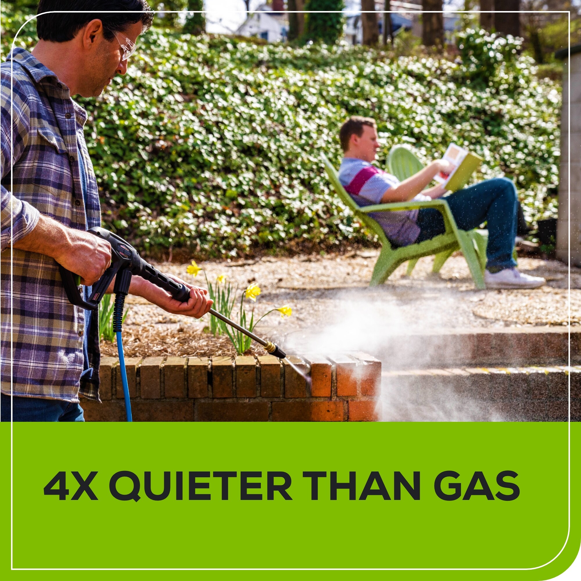 Greenworks 2300 PSI 2.3-GPM Cold Water Electric Pressure Washer with 5 Spray Tips Greenworks 2300 PSI 2.3-GPM Cold Water Electric Pressure Washer with 5 Spray Tips - Image 9