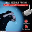Crystal Vision Indoor/Outdoor 4-Camera Hardwired Floodlight 1Tb Hard Drive Security Camera System