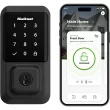 Kwikset Halo Keyless Entry Matte Black Smart Lock Electronic Deadbolt with Wifi Smartkey Touchscreen