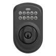 Schlage Plymouth Matte Black Electronic Deadbolt with Keypad
