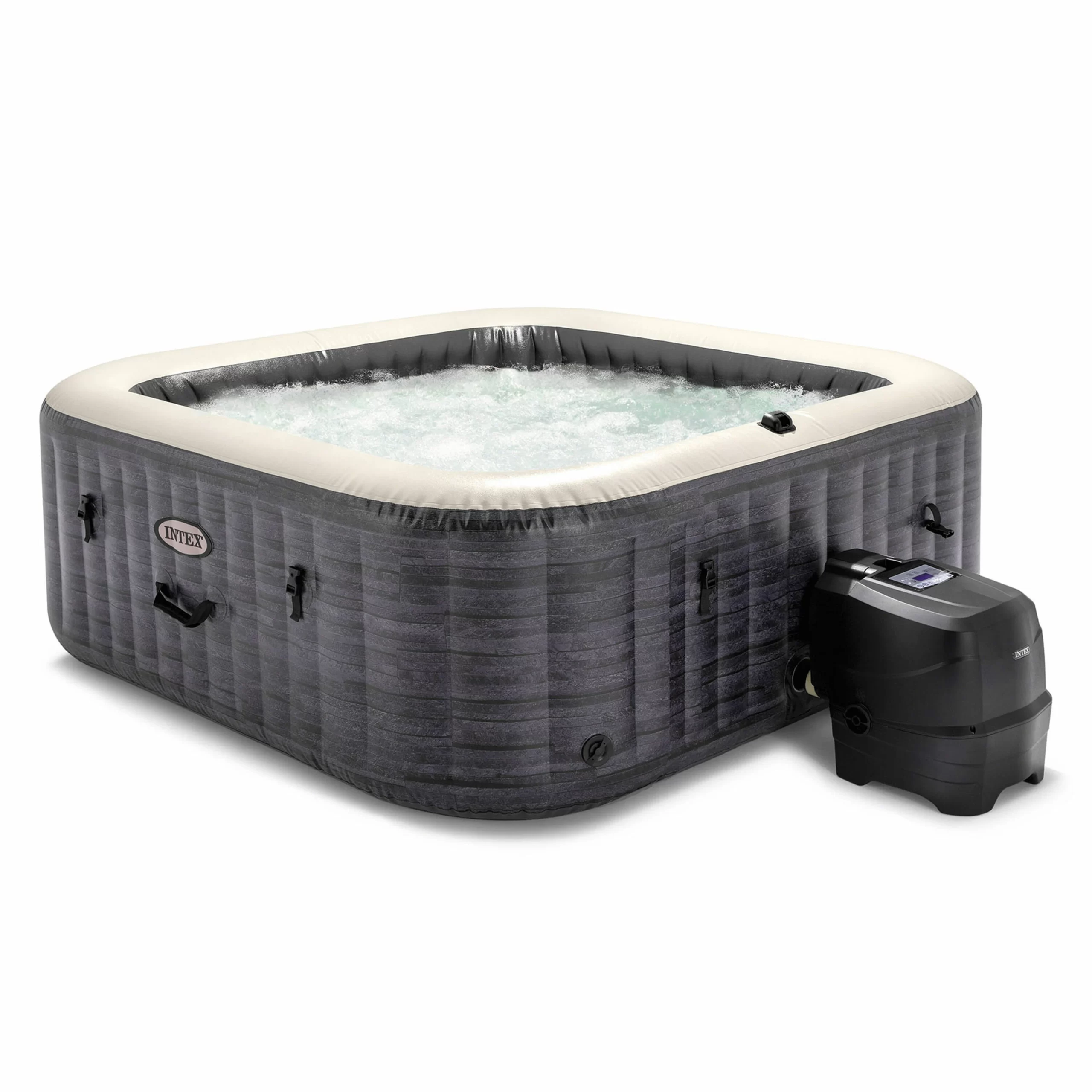 Intex 140 Jet 6-Person Inflatable Square Hot Tub (Cover Included) Intex 140 Jet 6-Person Inflatable Square Hot Tub (Cover Included)