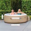 Intex 120 Jet 4-Person Inflatable Round Hot Tub (Cover Included)