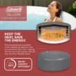 Bestway 120 Jet 4-Person Inflatable Round Hot Tub (Cover Included)