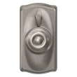 Schlage Customizable Keying Camelot-Georgian Satin Nickel Electronic Knob with Keypad