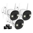 Defender Guard Pro 4K AI Indoor/Outdoor 3-Channel 3-Camera 4K Plug-in Bullet Micro Sd (Included) Security Camera System