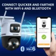 Defender Dual Lens AI Indoor/Outdoor 3-Channel 3-Camera 5Mp Plug-in Pan and Tilt Micro Sd (Included) Security Camera System