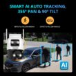 Defender Dual Lens AI Indoor/Outdoor 3-Channel 3-Camera 5Mp Plug-in Pan and Tilt Micro Sd (Included) Security Camera System