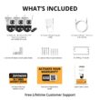 Defender Dual Lens AI Indoor/Outdoor 3-Channel 3-Camera 5Mp Plug-in Pan and Tilt Micro Sd (Included) Security Camera System