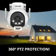 Defender Everwatch AI Indoor/Outdoor 2-Channel 2-Camera 4K Plug-in Pan and Tilt Micro Sd Security Camera System